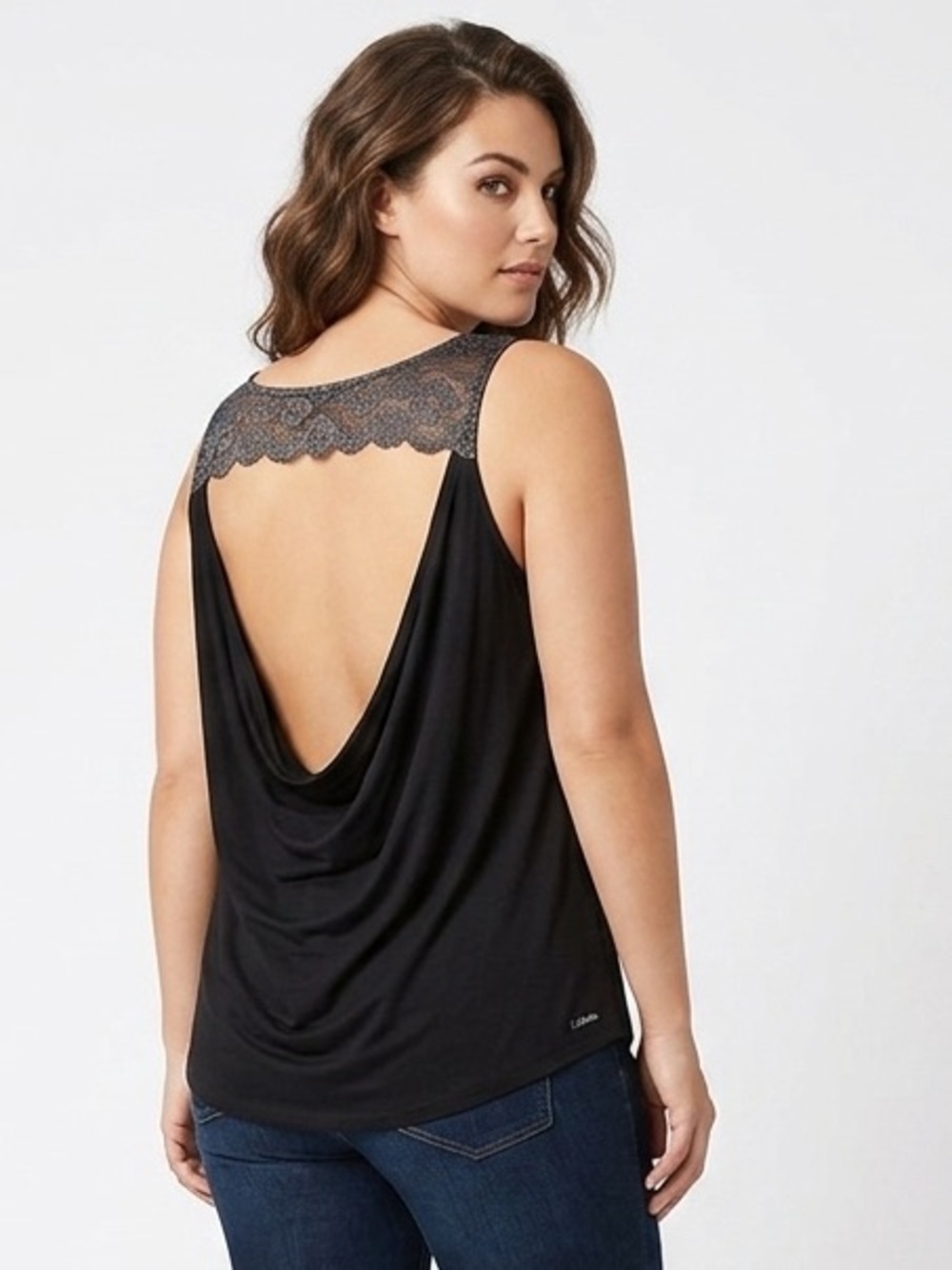 La SENZA Lace Trim Top